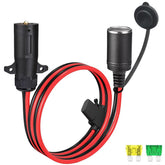 GRZWAYS 7-pin to female cigarette lighter socket cable enables reliable vehicle power transfer.