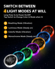 GSOWO 7-color 21-modes LED effects, enhances party mood and home decor.