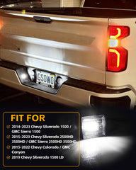 GSOWO compatibility chart shows broad fit for Silverado, Sierra, Colorado, Canyon.