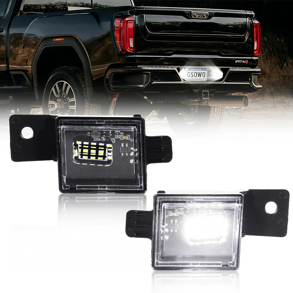 GSOWO LED license plate light package, ready for quick upgrade and improved visibility.