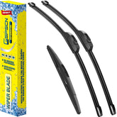 GSPSCN Mazda2 wiper blades front view, 24-14-14, ensuring clear visibility.