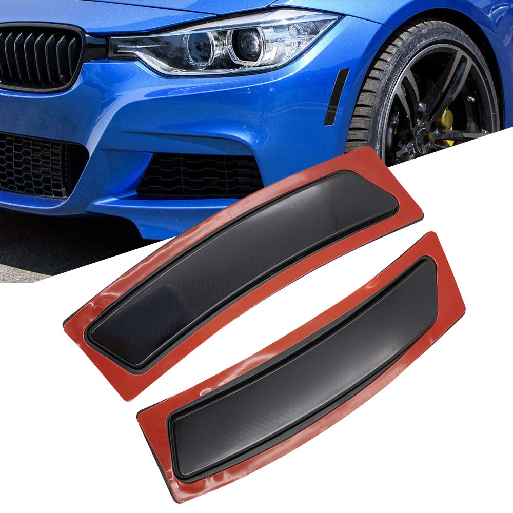 GSRECY front bumper reflector with smoke lens for BMW F30 enhances rear visibility