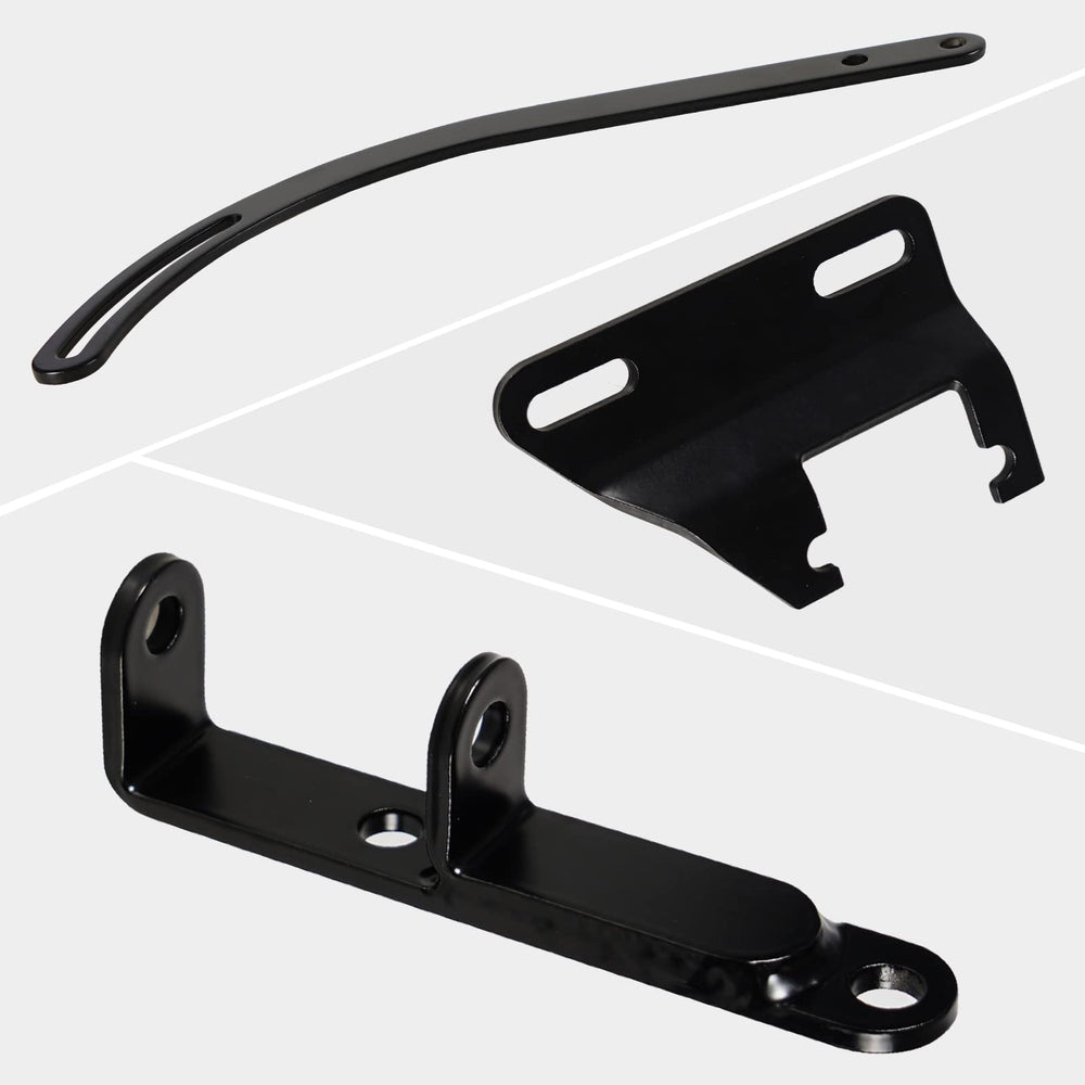 GSTP black finish kit bundles upper arm, slider, header brackets.