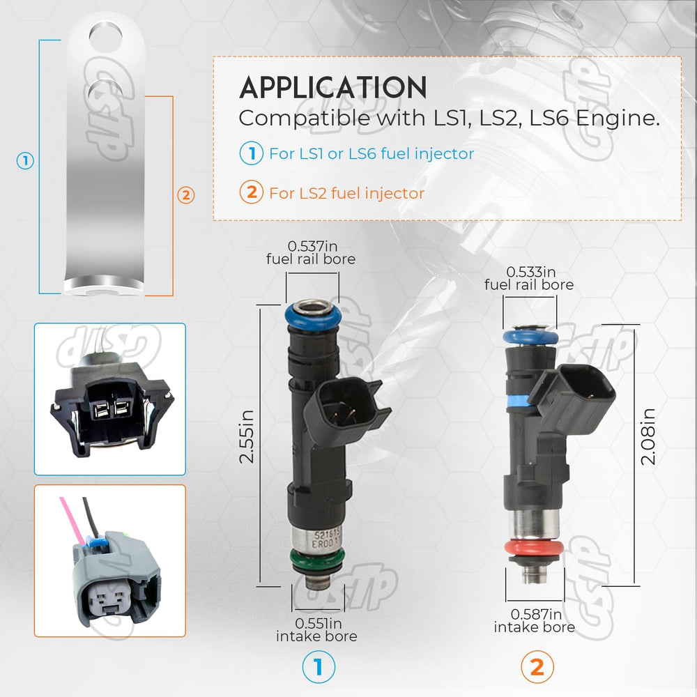 GSTP aluminum injector adapter – LS1/LS2/LS6 compatibility
