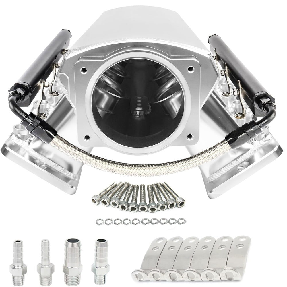 GSTP LS cathedral-port intake manifold 102mm silver for LS engines improves airflow