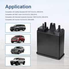 GSTP vapor canister durable filter media; reliable performance over time