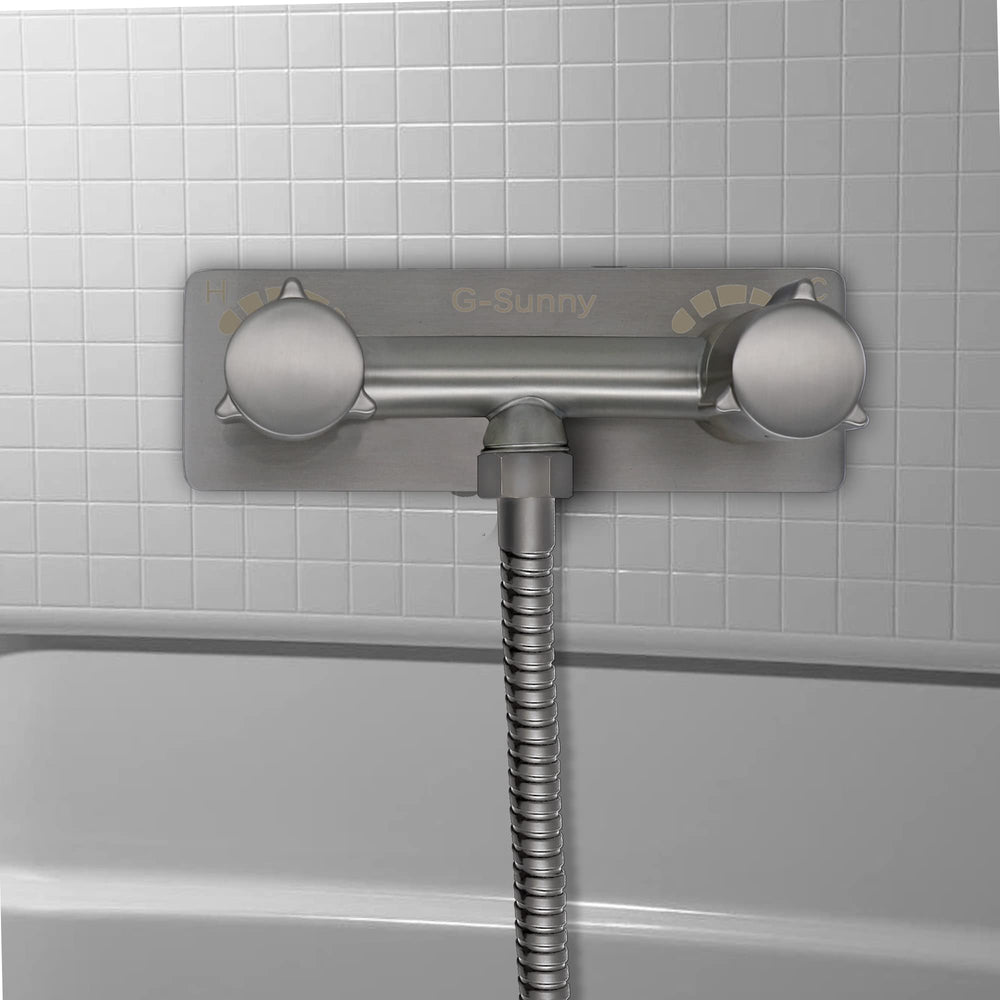 G-Sunny brushed nickel diverter valve endures outdoor conditions and hoses.