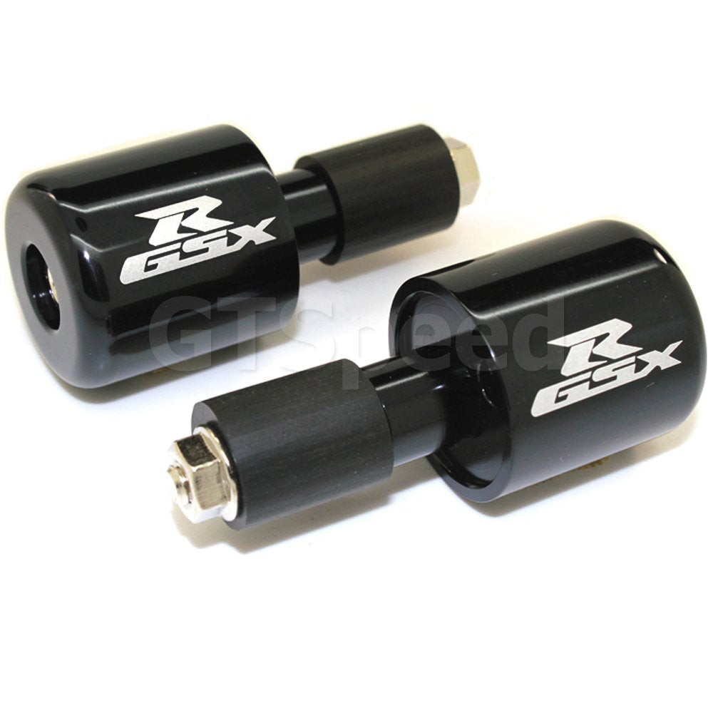 GT-Speed bar ends in black aluminum with CNC accuracy for Suzuki GSX-R