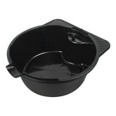 Gteana 2-gallon oil drain pan with ergonomic handle for easier, cleaner oil changes.
