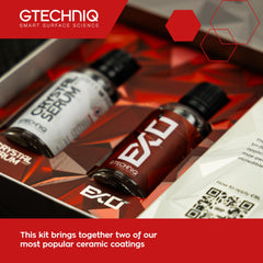 Gtechniq EXO and CSL kit provides hydrophobic beading for easier cleaning.