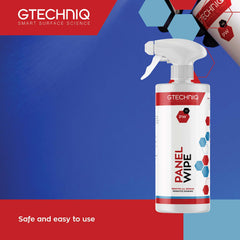 Gtechniq Panel Wipe cloth-wipe shows easy surface prep for sealant application