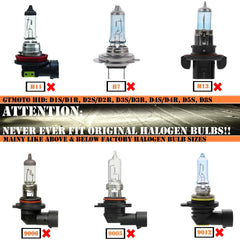 GTMOTO D1R headlights for Escalade Ext low beam include two bulbs per set