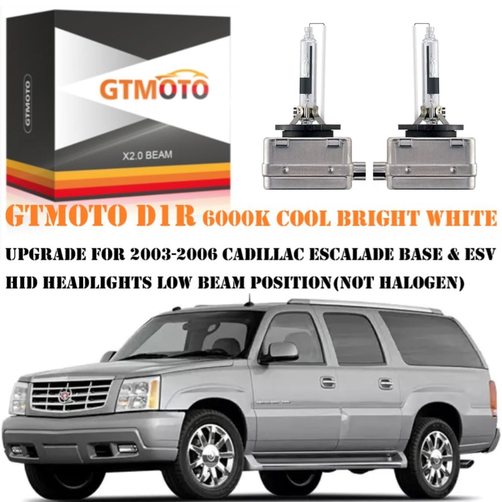 GTMOTO D1R bulbs paired set for upgraded Escalade Ext headlights