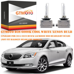 GTMOTO D3S/C1 compatibility note for Buick Enclave front lamps.