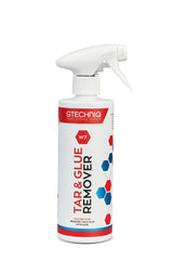 Gtechniq W7 tar and glue remover bottle ready for tar residue removal on paint