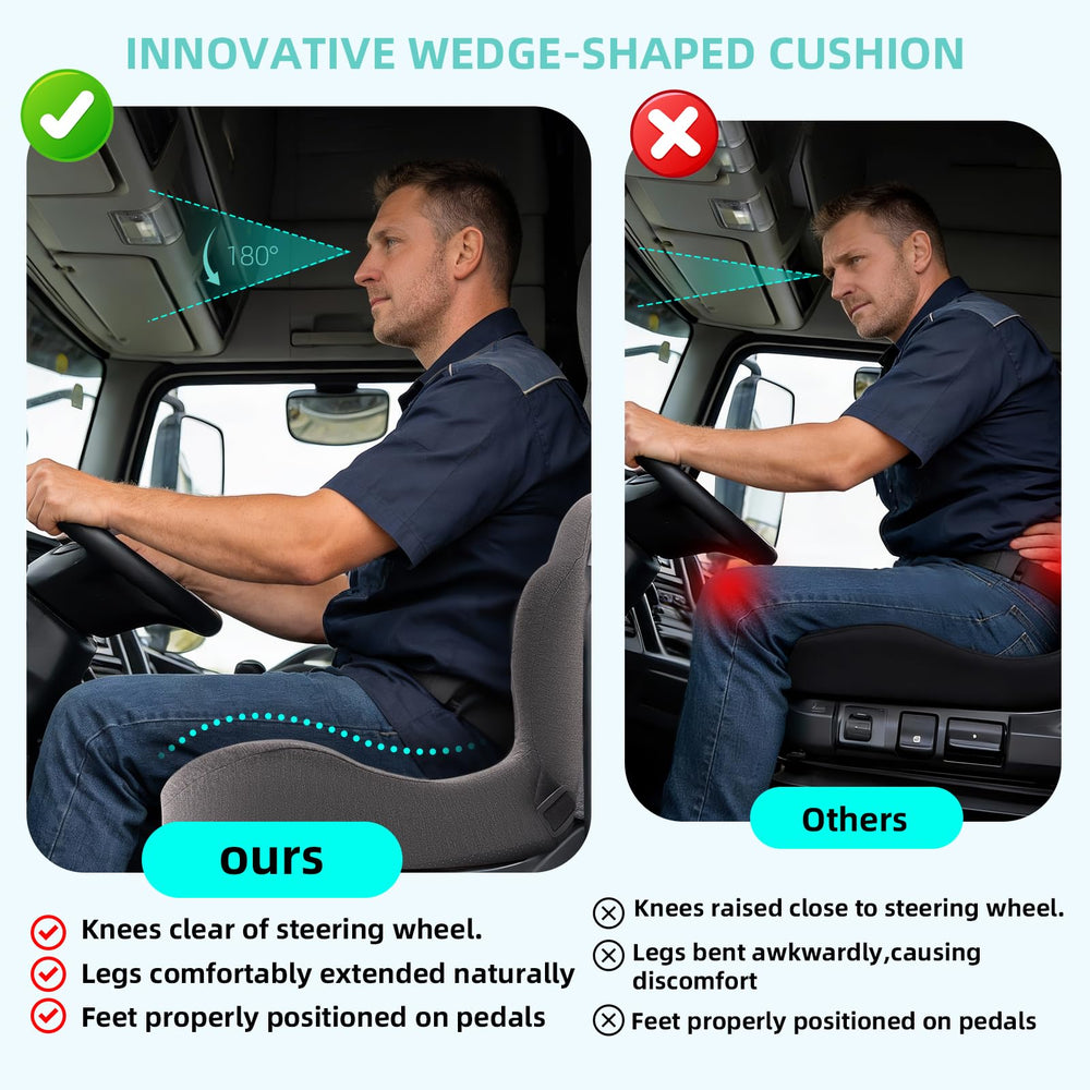 GtuiBugt 2-in-1 Seat and Back Cushion delivers portable comfort on any chair.