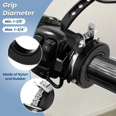 GUAIMI installation over the grip for quick setup without removing grips.