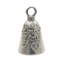 Guardian Bell I Love You Good Luck Bell on keyring front for portable luck