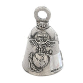 Guardian Bell Marines bell front view highlighting durable handcrafted pewter for riders.