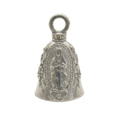 Guardian Bell Virgin Mary pewter close-up highlights craftsmanship