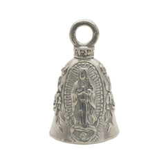 Guardian Bell Virgin Mary pewter close-up highlights craftsmanship