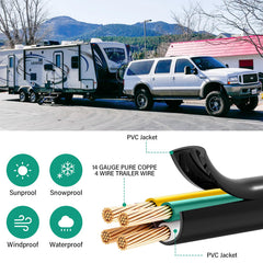 Gubrdfrsod PVC-sheathed waterproof trailer cable for outdoor use