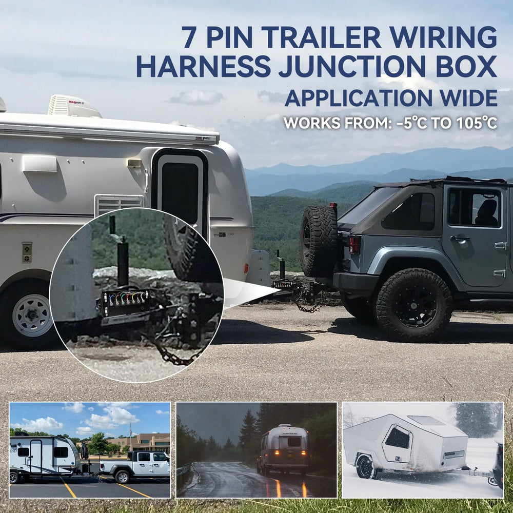 Gubrdfrsod waterproof 7-way box protects connections during rain