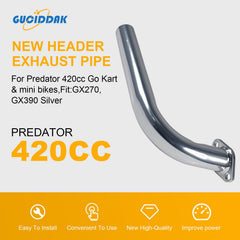 Gucididak high-temperature paint finish on exhaust header pipe resists corrosion.