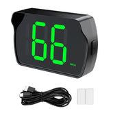 GUGUMO GPS Digital Speedometer shown from the front for clear speed readings on the road.
