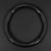 gunhunt carbon fiber steering wheel cover closeup showing non slip grip and protection