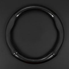 gunhunt carbon fiber steering wheel cover closeup showing non slip grip and protection