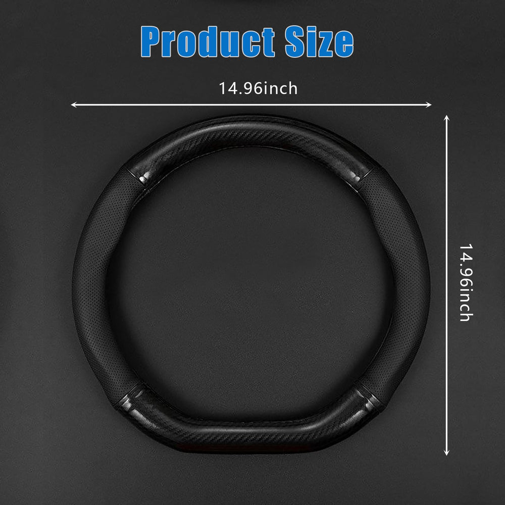 gunhunt breathable leather steering wheel cover for year-round comfort and dryness