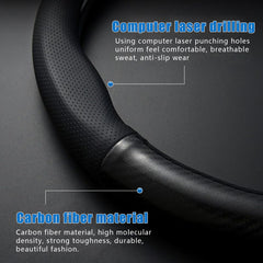 gunhunt d-shape steering wheel cover fits many models with easy universal sizing