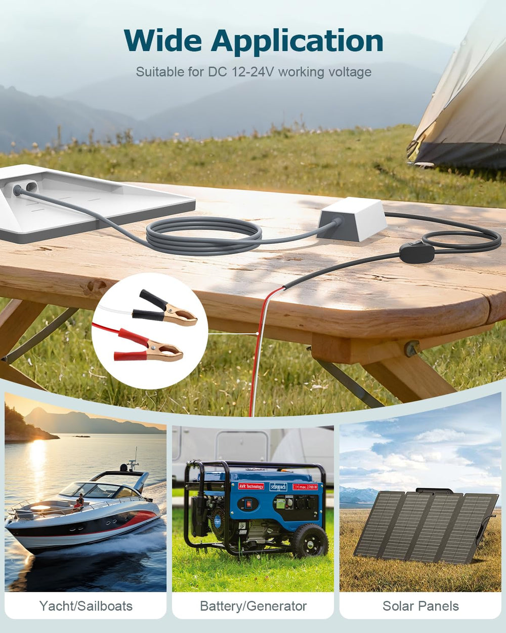 Gunovy Starlink Mini 12-24V universal input suits on-the-go power needs.