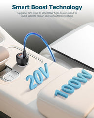 Gunovy 3-in-1 power solution with USB-C PD and USB-A ports