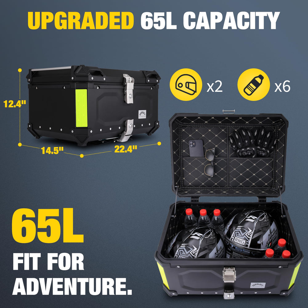 Gurblofy top case waterproof seal protects gear in rain