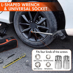 Gurduenon durable work gloves for secure grip during tire changes