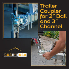 GusHill GH25138 in-use with trailer demonstrates easy installation and reliable mounting