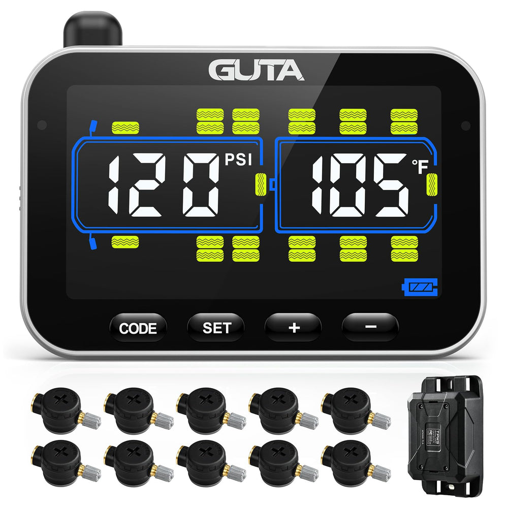 GUTA GT20 color LCD display: real-time tire data for safer road trips.