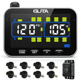 GUTA GT20 large color LCD display for clear tire pressure and temperature readings