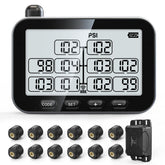 GUTA trailer TPMS front display shows up to ten tires at a glance.