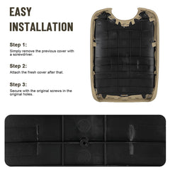 Guteauto waterproof console pad protects interior from spills