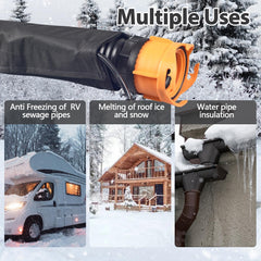GUWELL winter RV use demonstrates reliable sewer hose performance outdoors