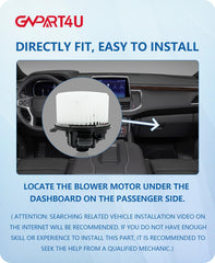 GVPART4U motor labeled with OE references ensures familiar fit