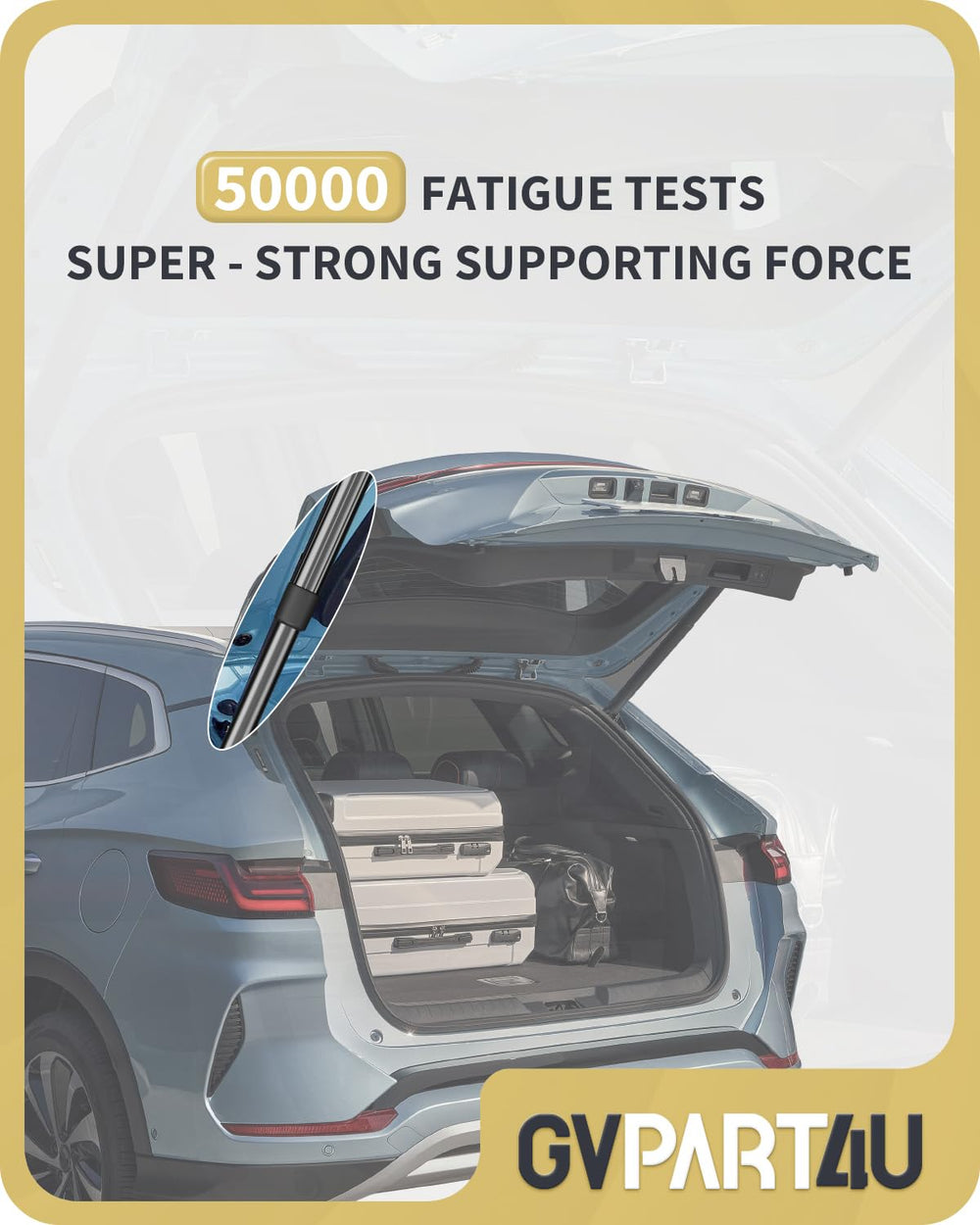 GVPART4U high-strength steel construction supports the tailgate