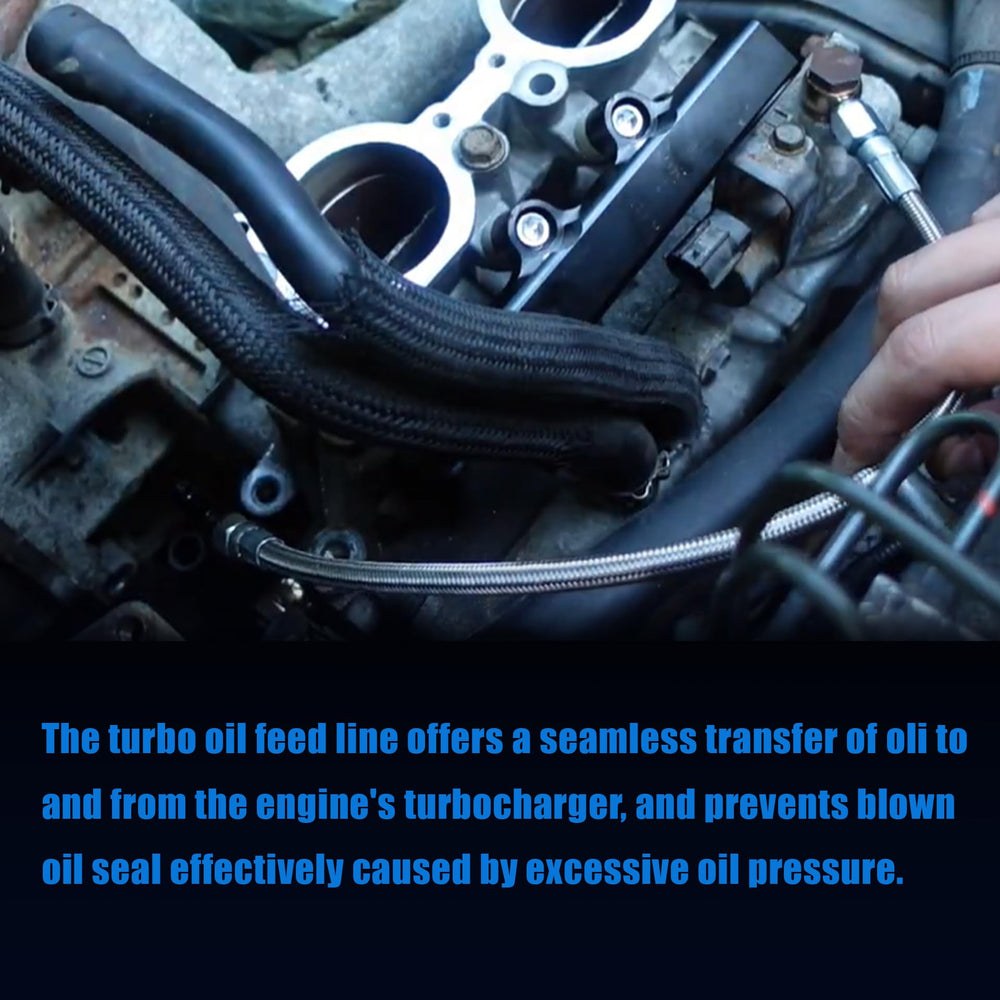 GXARTS 4AN PTFE line ensures stable oil delivery with minimal expansion.
