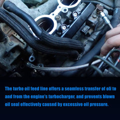 GXARTS 4AN PTFE line ensures stable oil delivery with minimal expansion.