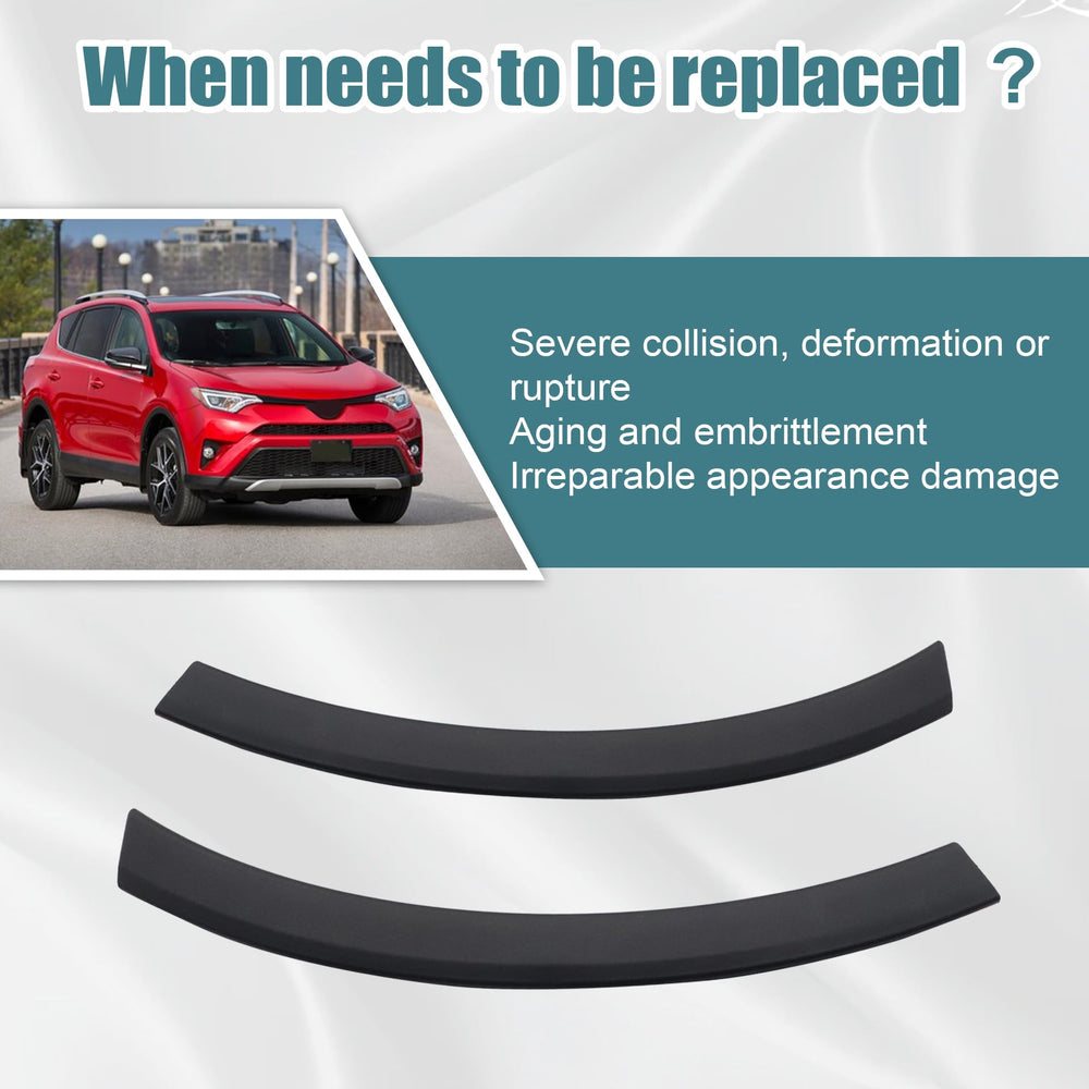 GXARTS bumper opening molding left for RAV4, preserves brand-new appearance.
