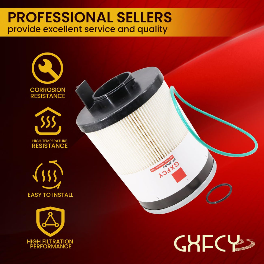 GXFCY FS20083 replacement parts chart helps identify correct components.