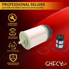 GXFCY installation process guide image demonstrates priming and leak-check steps.
